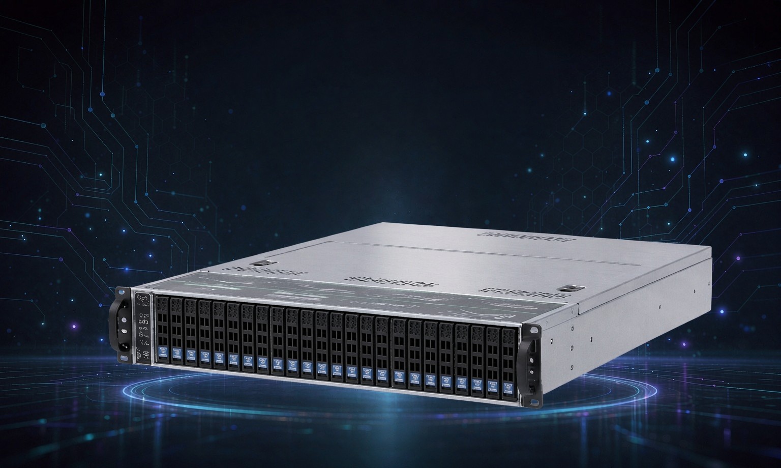 Cluster node with internal storage bays reverse